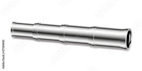 Silver (metal) spyglass