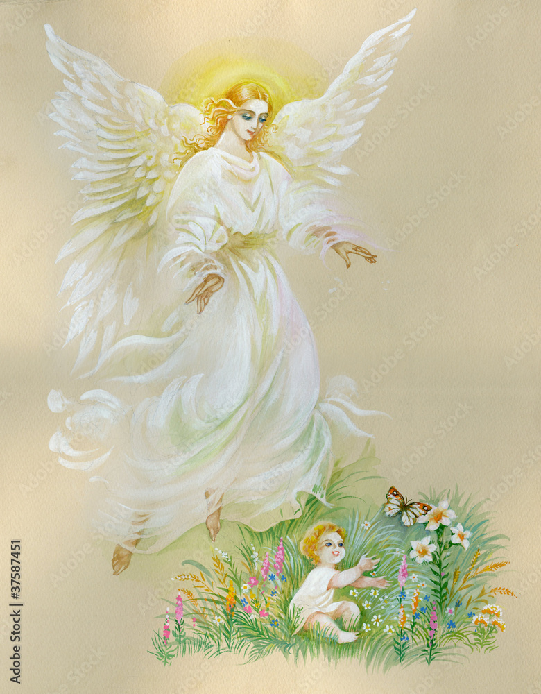 Fototapeta premium Watercolor “Angel“