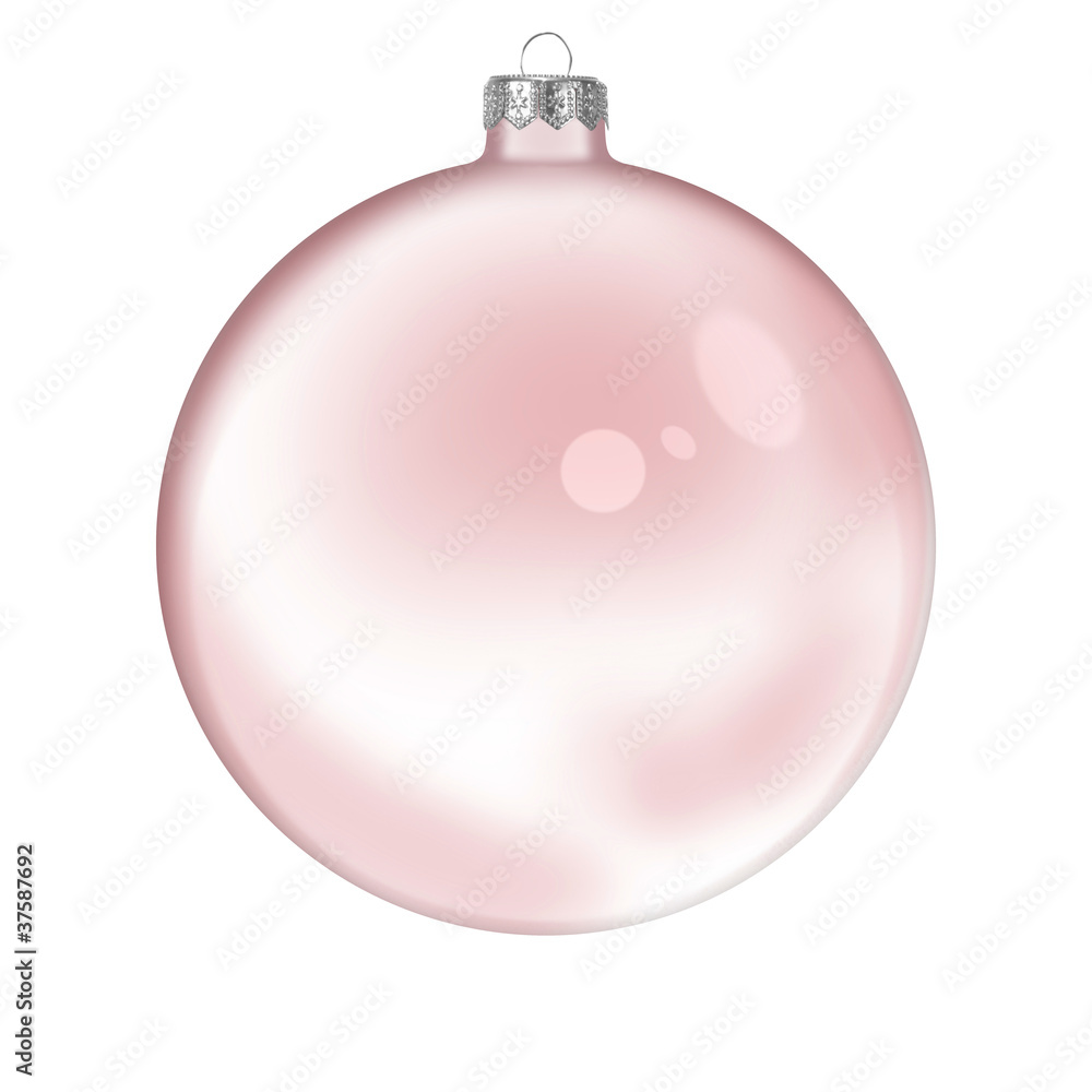 Christmas red glass transparent ball Christmas red glass transparent ball