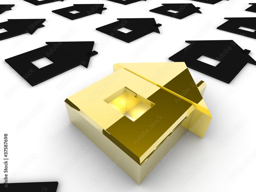 Golden house. Concept - the best. Golden house. Concept - the best.