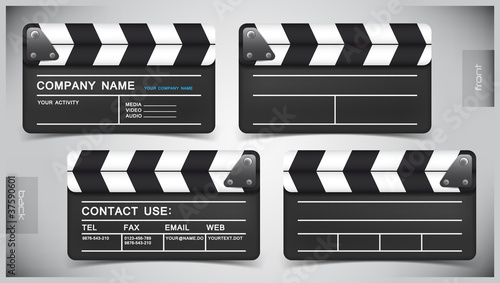 Vector abstract creative business cards (set template)