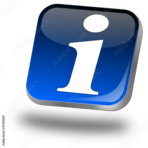 Button mit Information Symbol
