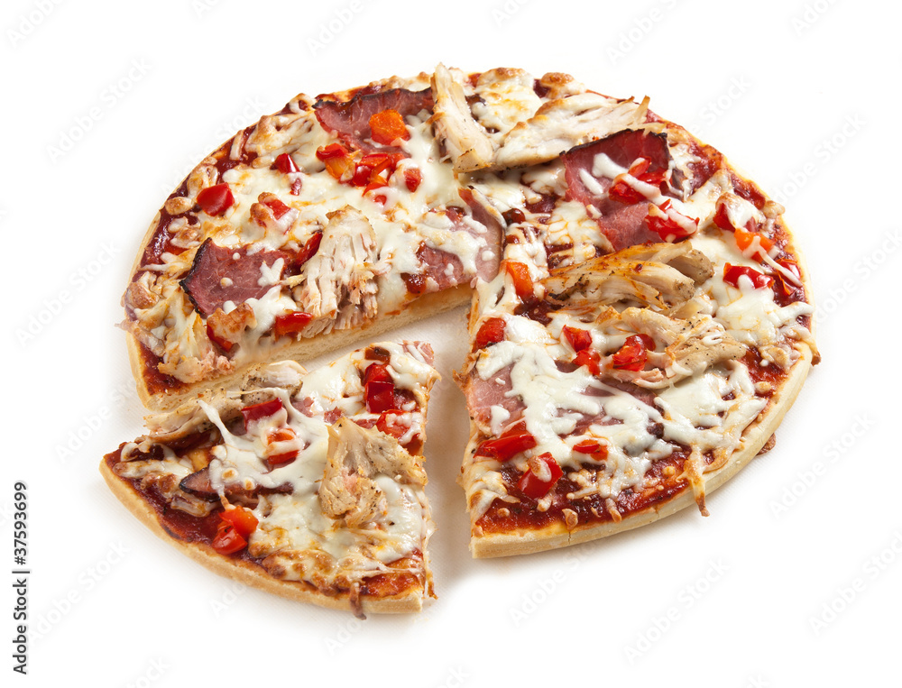 meat and chicken pizza meat and chicken pizza
