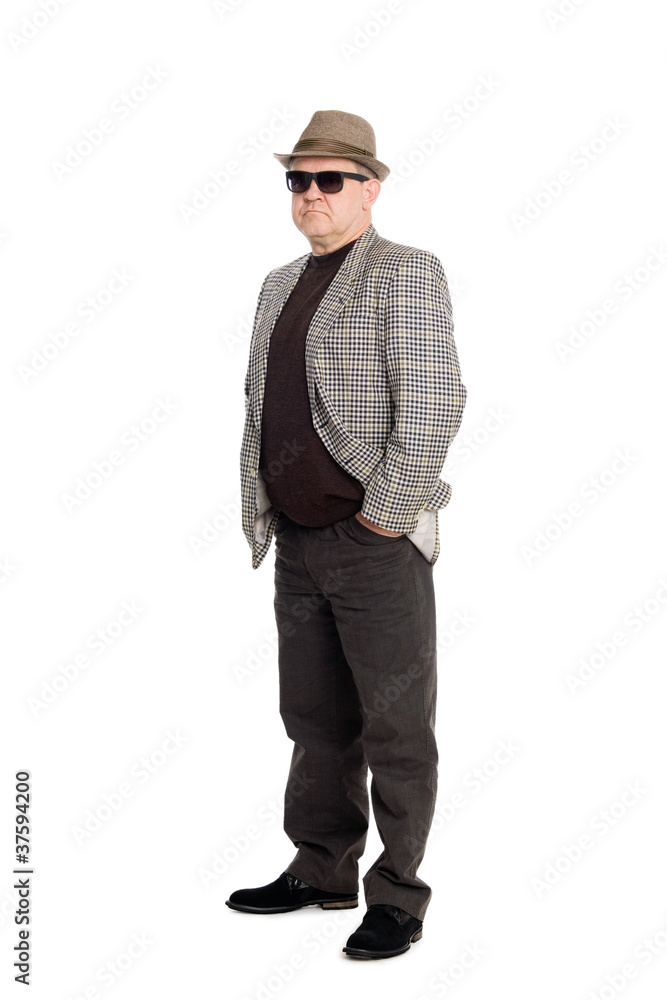 Elegant man in a hat Elegant man in a hat