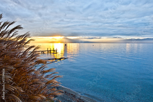 Sunrise At Lake Geneva