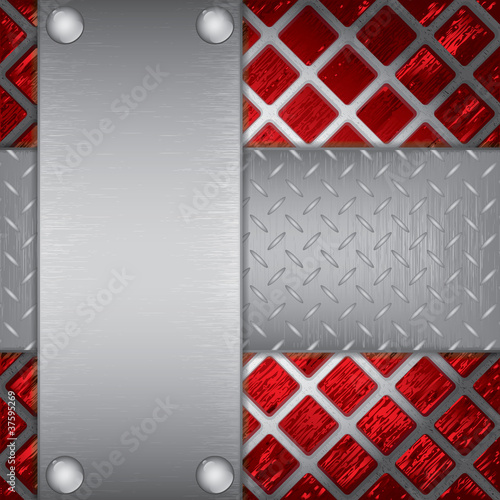 Metal plates background