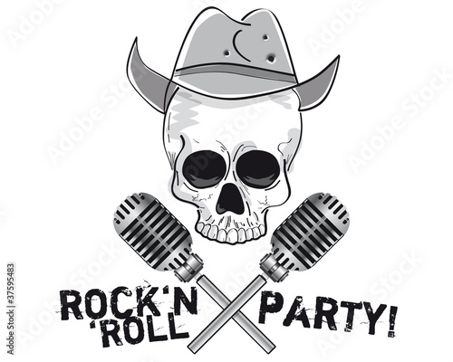 Rock'n'Roll Totenkopf Cowboy