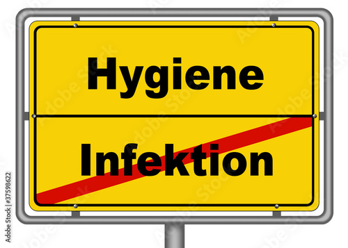 Ortsschild Hygiene Infektion © AK-DigiArt