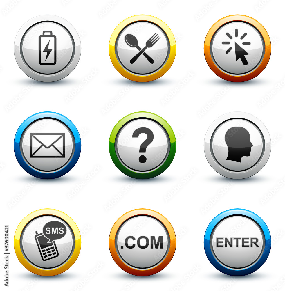 icône bouton internet icône bouton internet