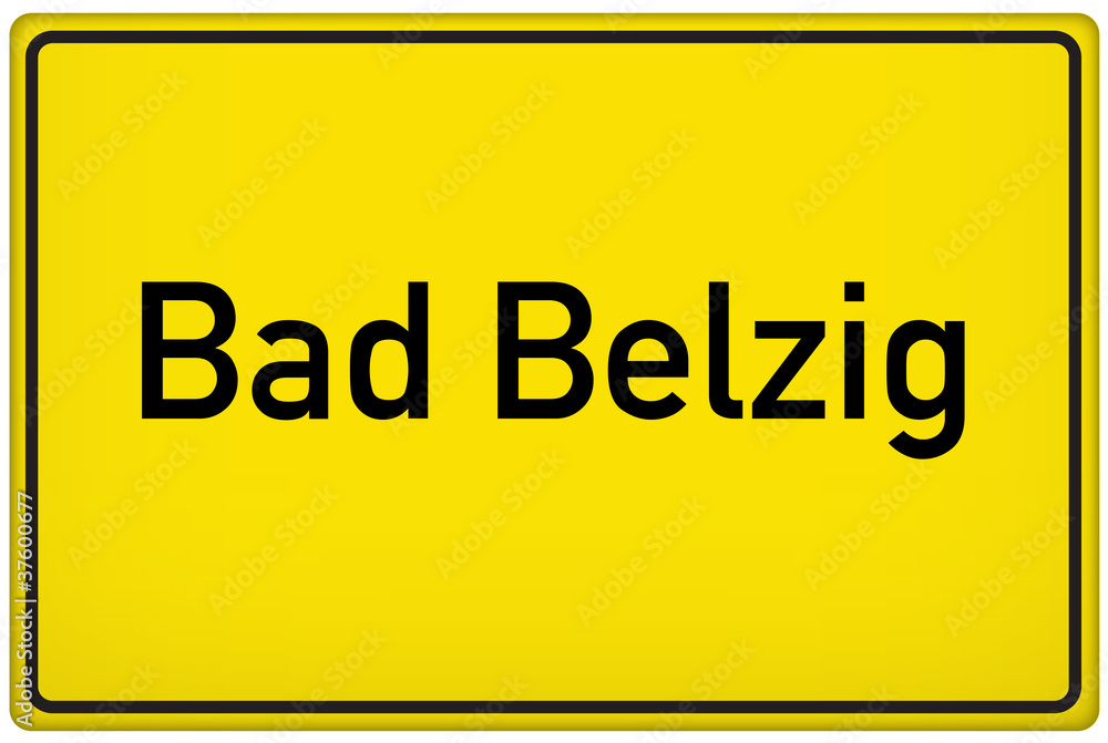 Ortseingangsschild der Stadt Bad Belzig Ortseingangsschild der Stadt Bad Belzig