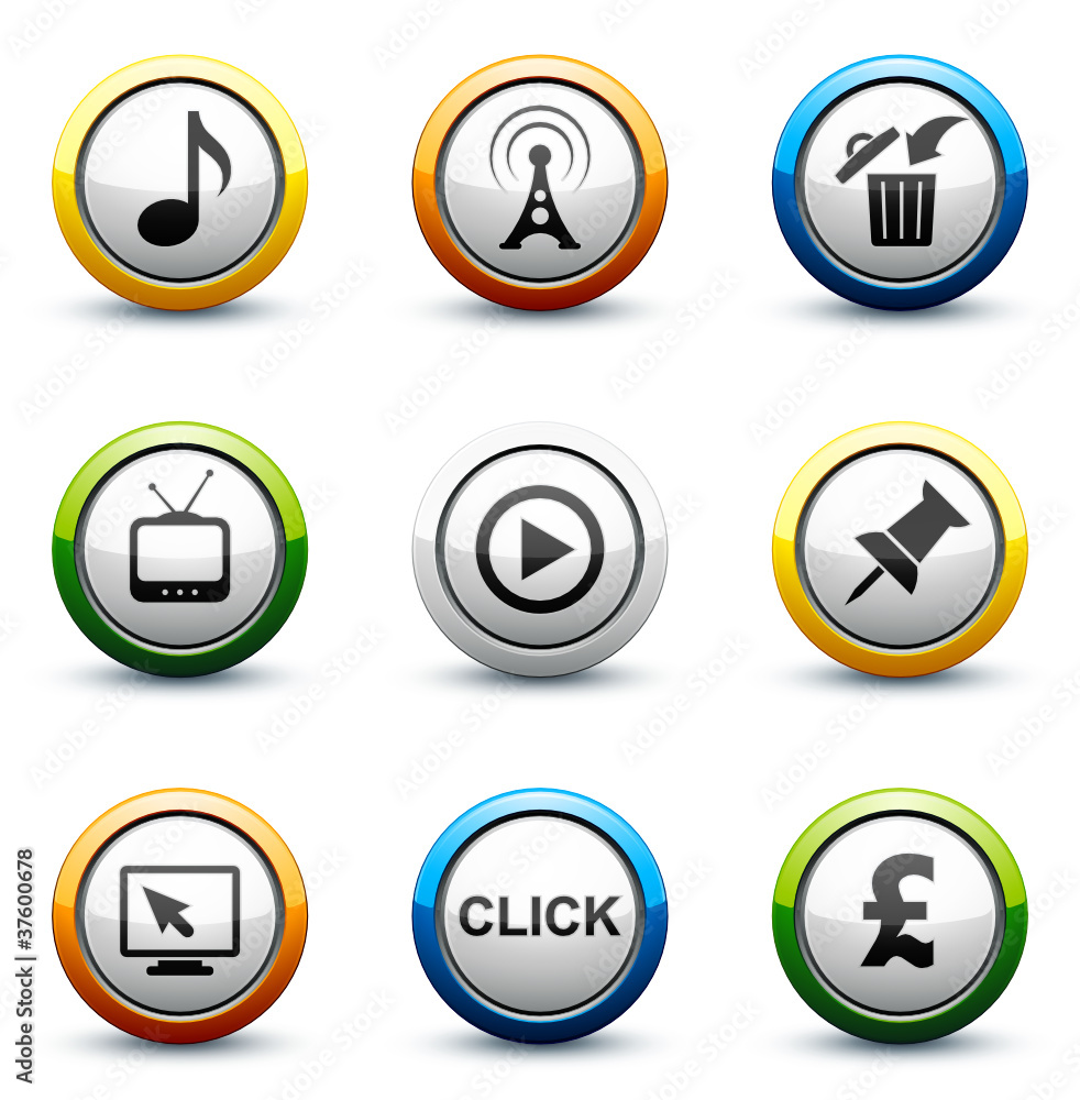 icône bouton internet icône bouton internet