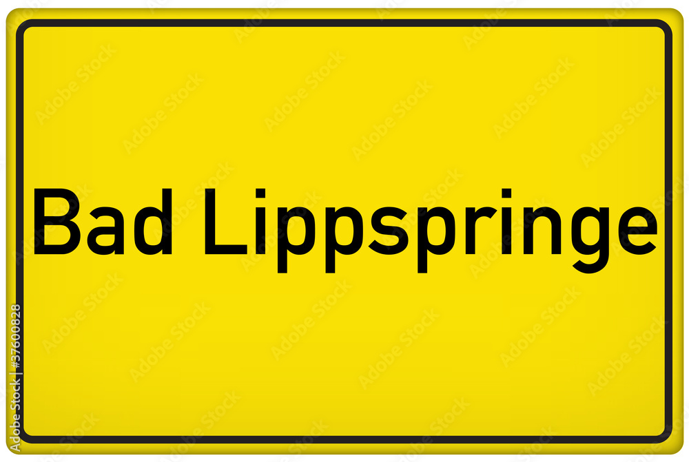 Ortseingangsschild Bad Lippspringe Ortseingangsschild Bad Lippspringe