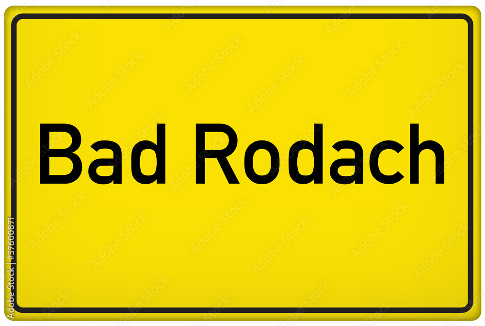 Ortseingangsschild Bad Rodach Ortseingangsschild Bad Rodach