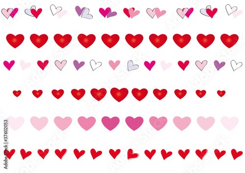 Valentine or wedding brushes