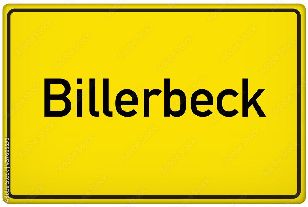 Ortseingangsschild der Stadt Billerbeck Ortseingangsschild der Stadt Billerbeck