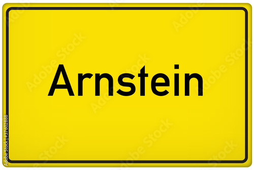 Ortseingangsschild der Stadt Arnstein photo