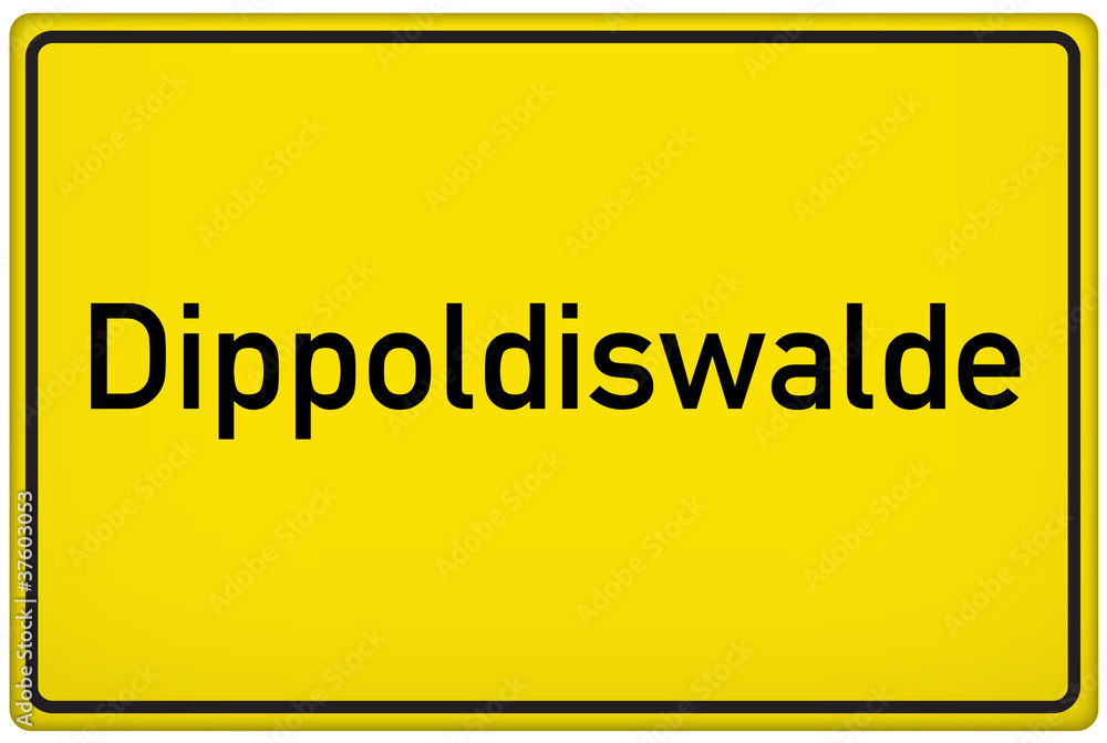 Ortseingangsschild der Stadt Dippoldiswalde Ortseingangsschild der Stadt Dippoldiswalde
