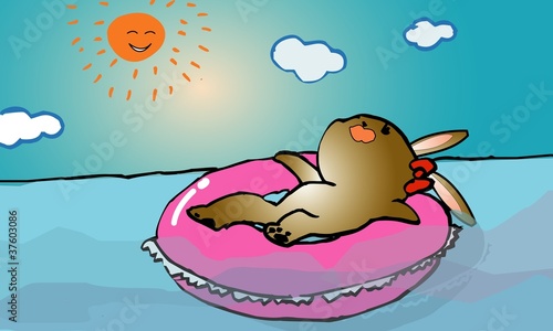 日焼けうさちゃん