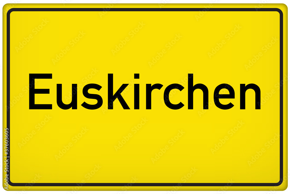 Ortseingangsschild der Stadt Euskirchen Ortseingangsschild der Stadt Euskirchen