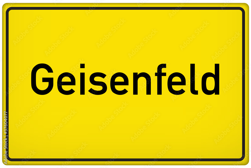 Ortseingangsschild der Stadt Geisenfeld Ortseingangsschild der Stadt Geisenfeld