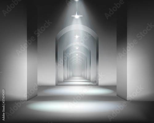 Hall. Vector illustration.