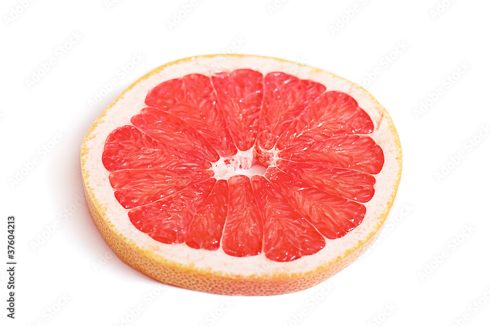 Slice of grapefruit. Slice of grapefruit.