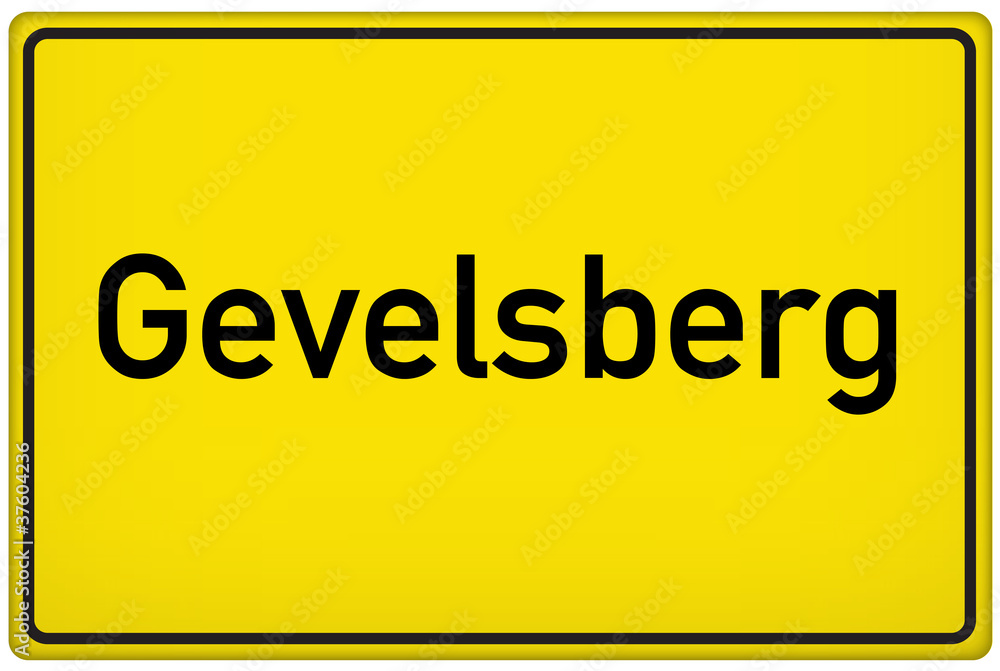 Ortseingangsschild der Stadt Gevelsberg Ortseingangsschild der Stadt Gevelsberg