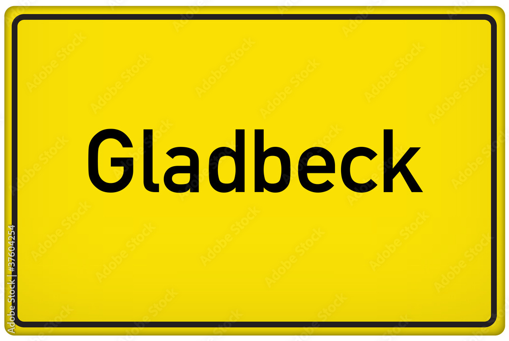 Ortseingangsschild der Stadt Gladbeck Ortseingangsschild der Stadt Gladbeck