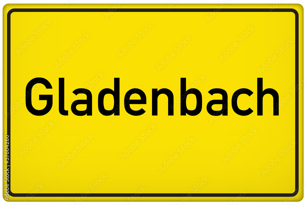 Ortseingangsschild der Stadt Gladenbach Ortseingangsschild der Stadt Gladenbach