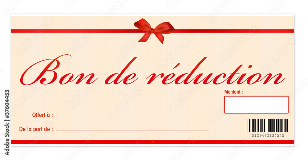 Bon de réduction Illustration Stock Adobe Stock