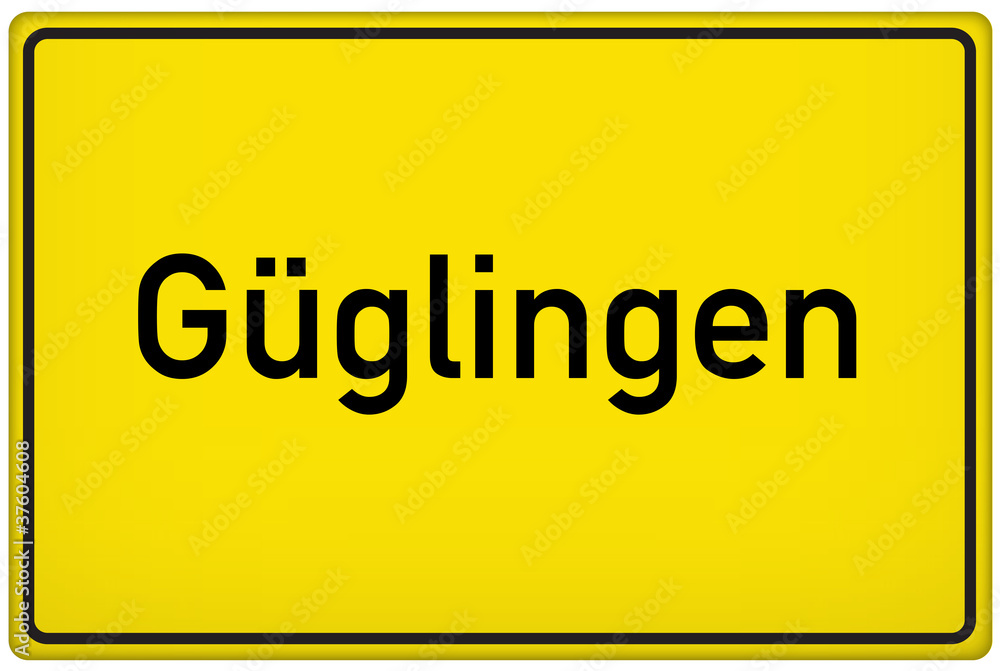 Ortseingangsschild der Stadt Güglingen Ortseingangsschild der Stadt Güglingen