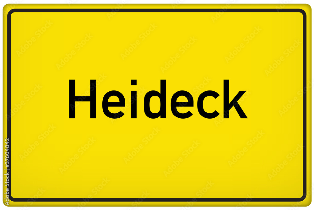 Ortseingangsschild der Stadt Heideck Ortseingangsschild der Stadt Heideck