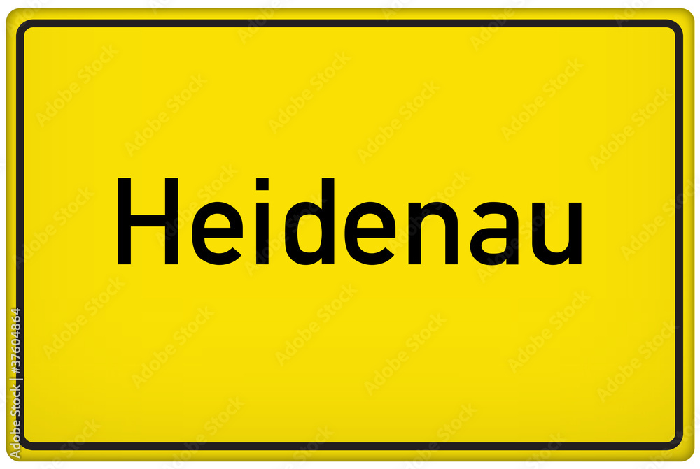 Ortseingangsschild der Stadt Heidenau Ortseingangsschild der Stadt Heidenau