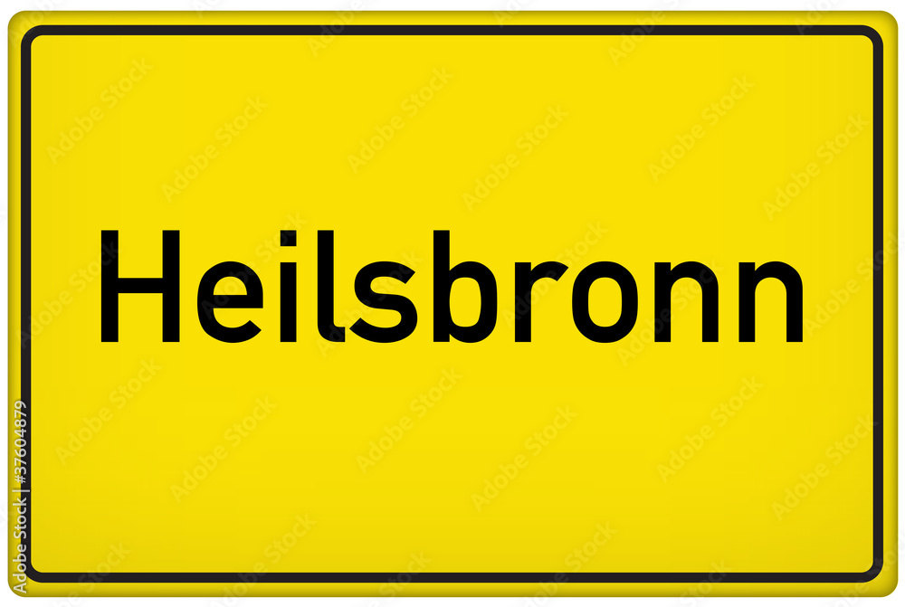 Ortseingangsschild der Stadt Heilsbronn Ortseingangsschild der Stadt Heilsbronn