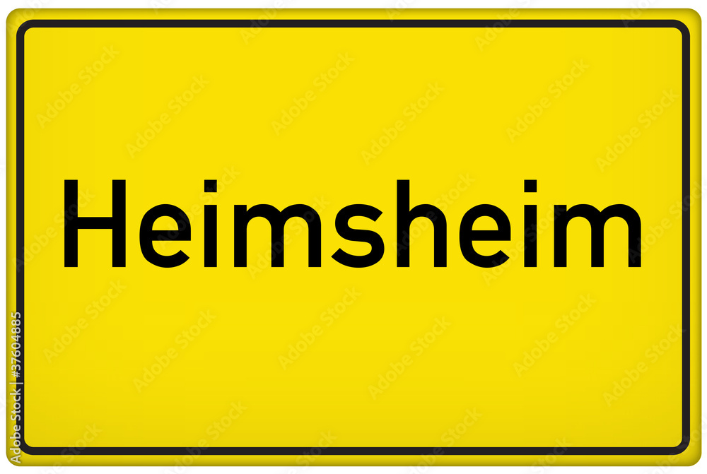 Ortseingangsschild der Stadt Heimsheim Ortseingangsschild der Stadt Heimsheim