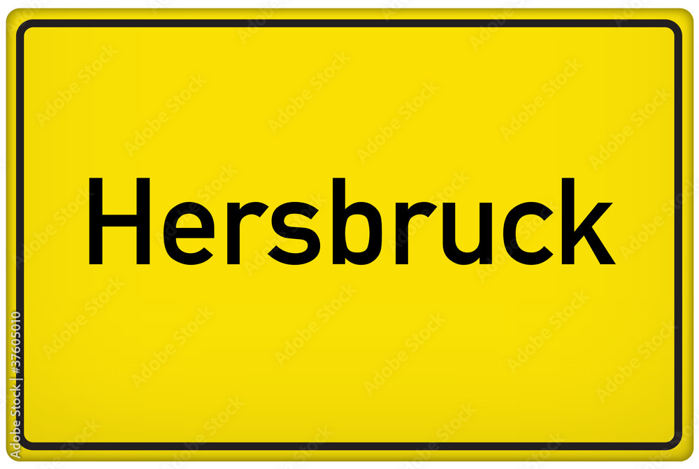 Ortseingangsschild der Stadt Hersbruck Ortseingangsschild der Stadt Hersbruck