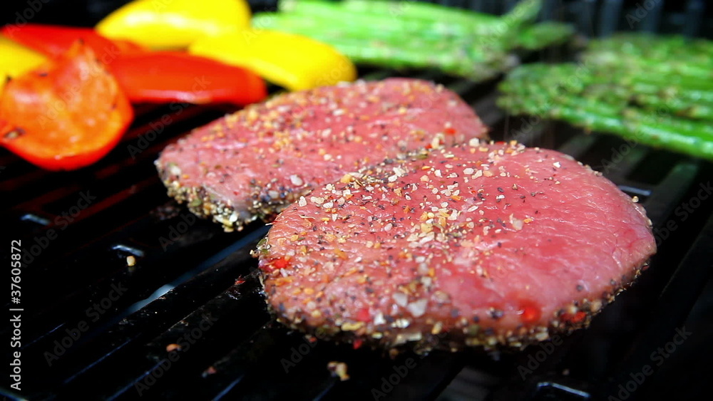 Steak dinner - Beef on grill Steak dinner - Beef on grill