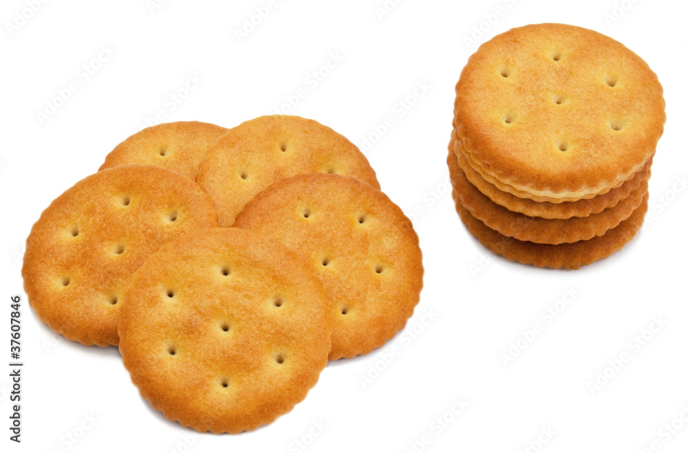 Cracker isolated on white Cracker isolated on white