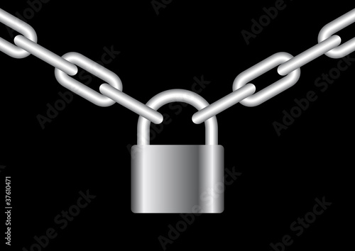 Chain with padlock