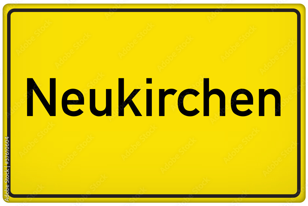 Ortseingangsschild der Stadt Neukirchen Ortseingangsschild der Stadt Neukirchen