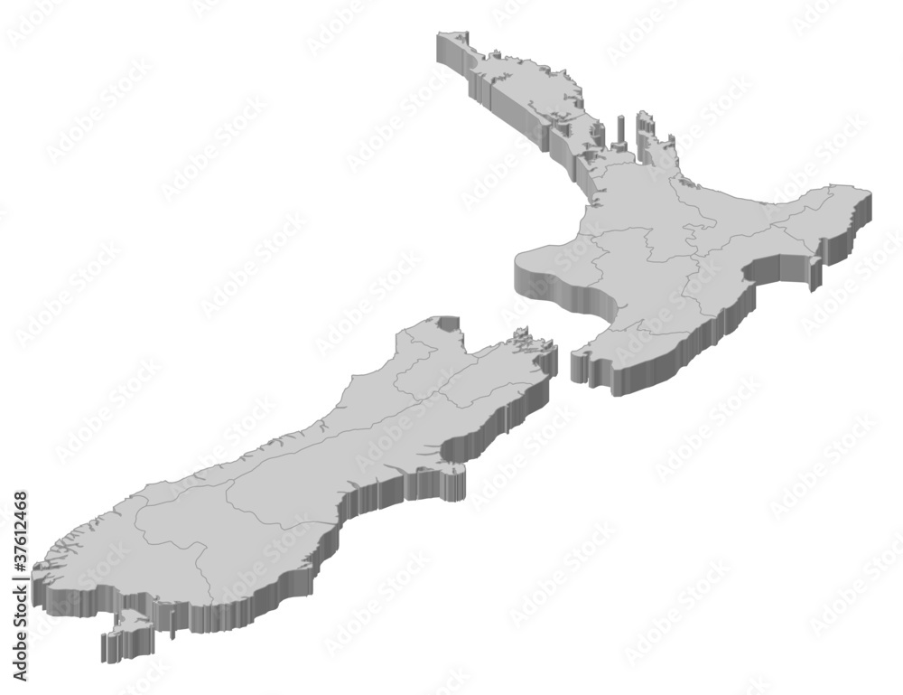 Map of New Zealand Map of New Zealand