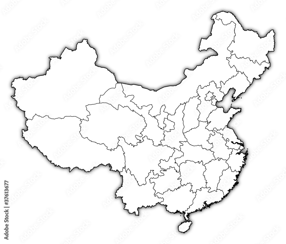 Fototapeta premium Map of China