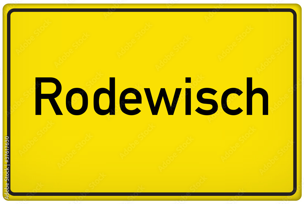 Ortseingangsschild der Stadt Rodewisch Ortseingangsschild der Stadt Rodewisch