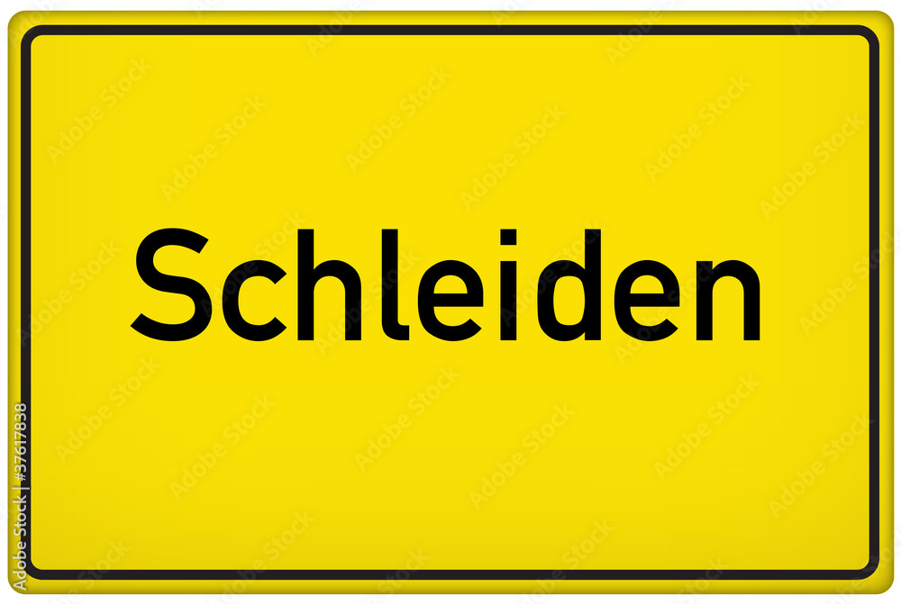Ortseingangsschild der Stadt Schleiden Ortseingangsschild der Stadt Schleiden