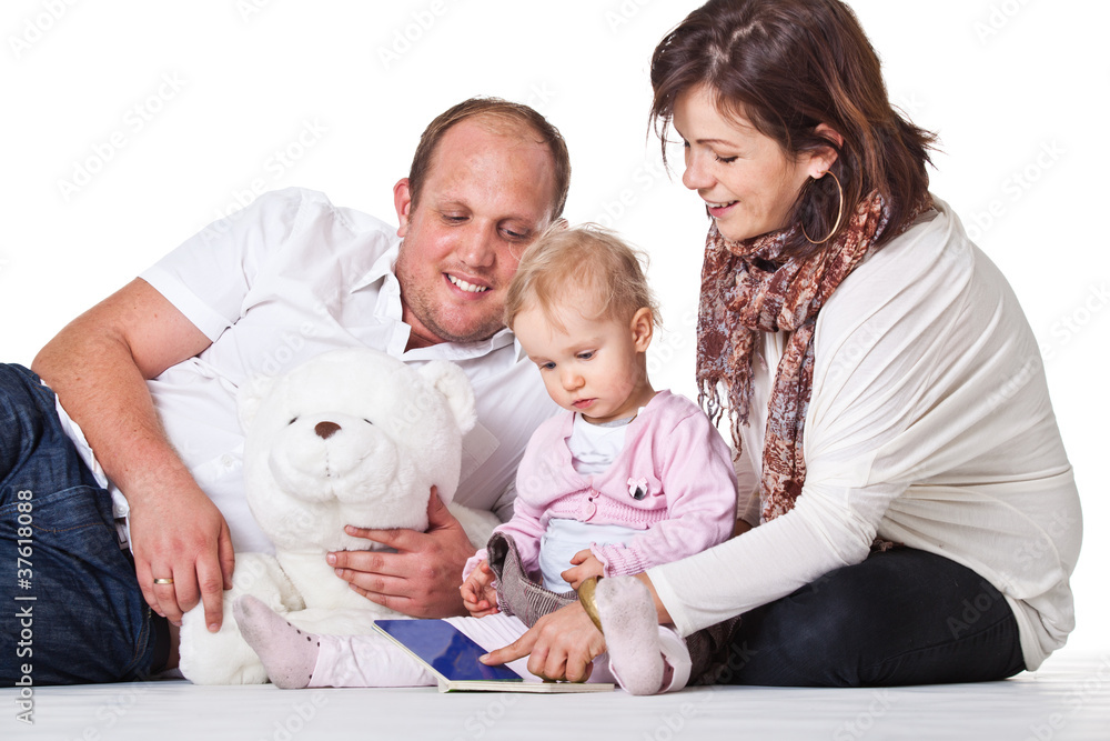 Cute young family Cute young family