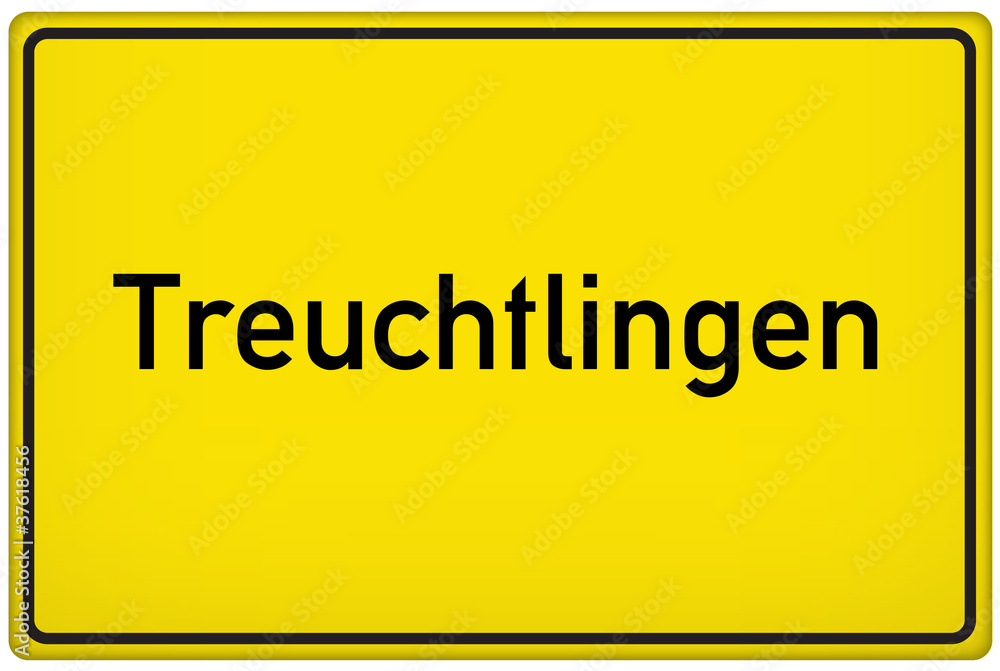 Ortseingangsschild von Treuchtlingen Ortseingangsschild von Treuchtlingen