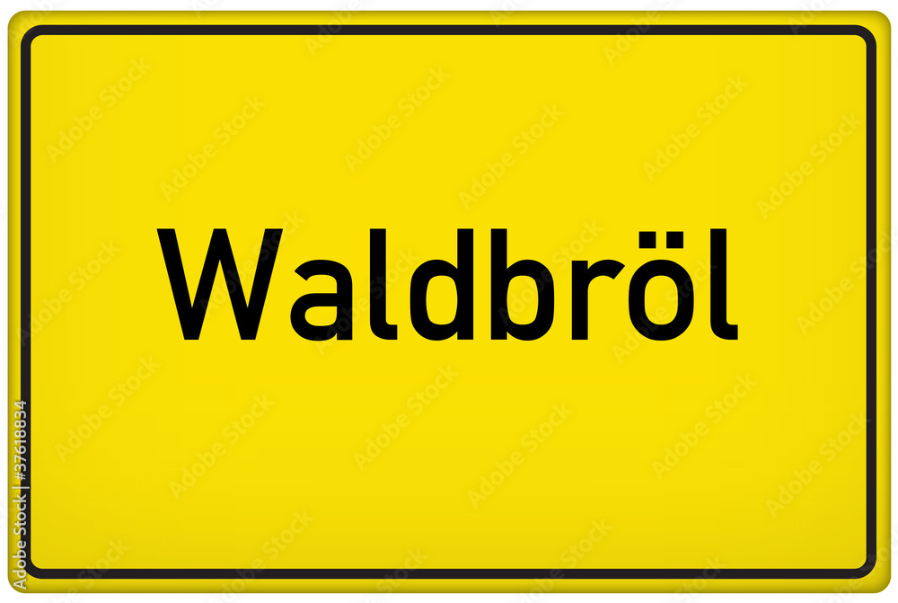 Ortseingangsschild der Stadt Waldbröl Ortseingangsschild der Stadt Waldbröl