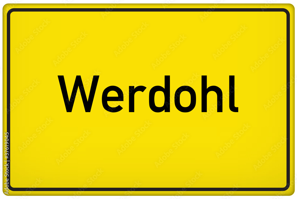 Ortseingangsschild der Stadt Werdohl Ortseingangsschild der Stadt Werdohl