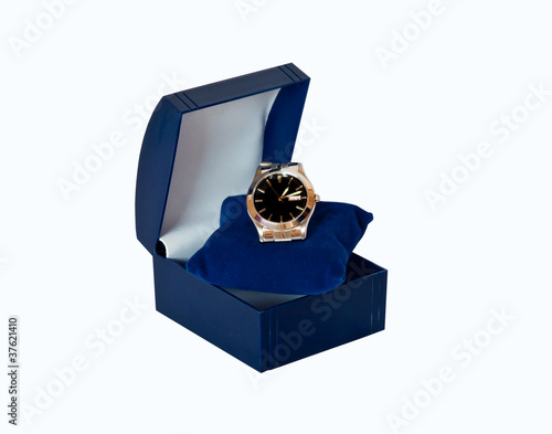 box with watch .