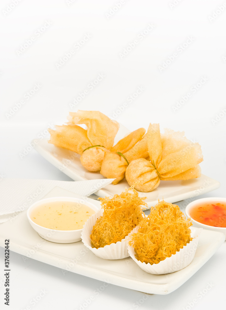 fried food in Dim Sum restaurant fried food in Dim Sum restaurant